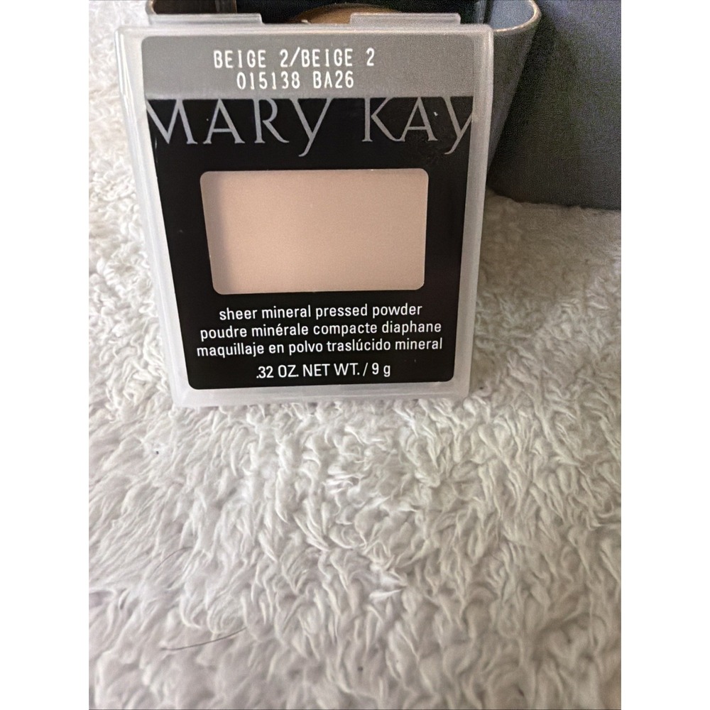 Mary Kay Sheer Mineral Pressed Powder Beige 2 NEW 015138 Discontinued